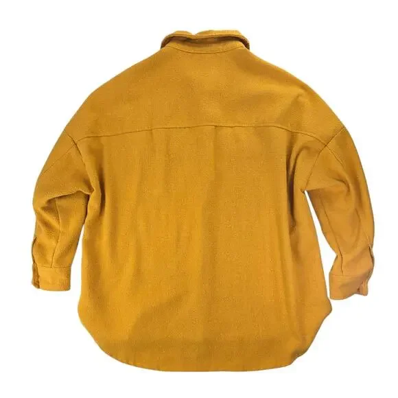 Listicle | Mustard Yellow-Over Sized- Shacket | Size Small - Picture 5 of 5